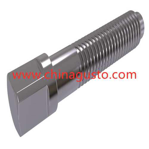 DIN480 Square head bolts with collar and tip approach