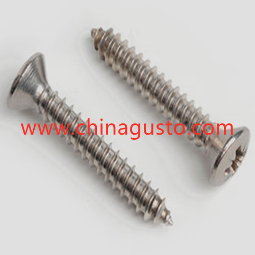 DIN7500 Cross slotted raised countersunk head triangular loc