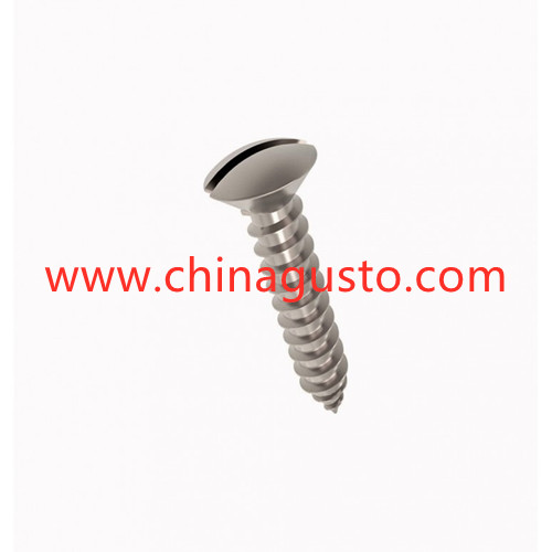 DIN7973 Slotted raised countersunk head self tapping screw T