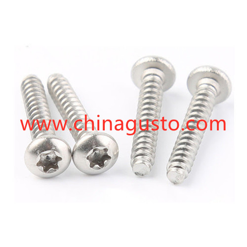 DIN34819 Hexalobular Socket Raised Head Tapping Screws With